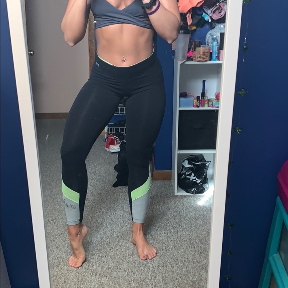 Pink yoga pants